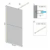 Obrazek Ścianka Walk-in Aero Intimo Rea K4124 90x200 gold brush