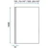 Obrazek Parawan wannowy Lagos-1 fix stały 80x140 black