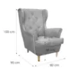 Obrazek Fotel Kingston BIS Kameleon 85 00/1 szary
