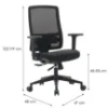 Obrazek Fotel Popstar Mesh Lux czarny