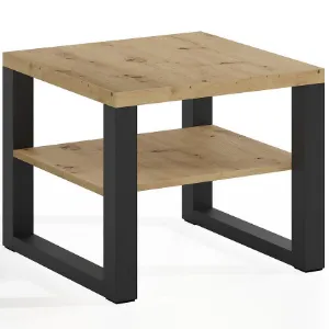 Obrazek Ława Mona 600 + Półka Artisan/Czarny