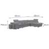 Obrazek Narożnik Positano 2XPUFA+B+1+2F+R+1+OTM Antology 18 SZ