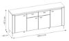 Obrazek Komoda czterodrzwiowa z szufladami Norica 4D2S LAZK03