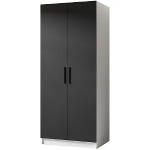 Obrazek Szafa Gold 2d Biały/Czarny