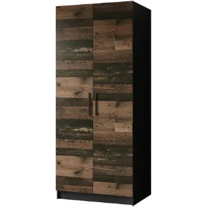 Obrazek Szafa Gold 2d Czarny/Old Style