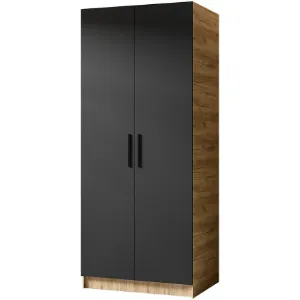 Obrazek Szafa Gold 2d Dąb Craft Złoty/Czarny