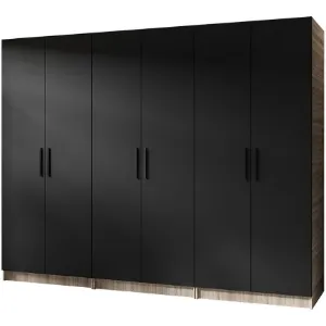 Obrazek Szafa X3 Gold 2d Dąb Sonoma/Czarny