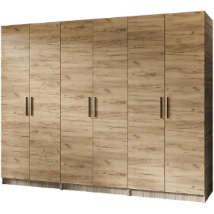 Obrazek Szafa X3 Gold 2d Dąb Sonoma/Dąb Craft Złoty