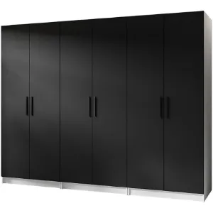 Obrazek Szafa X3 Gold 2d Biały/Czarny