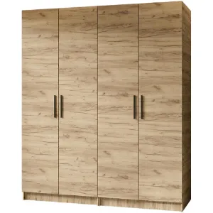 Obrazek Szafa X2 Gold 2d Dąb Craft Złoty/Dąb Craft Złoty