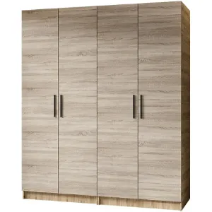 Obrazek Szafa X2 Gold 2d Dąb Craft Złoty/Dąb Sonoma