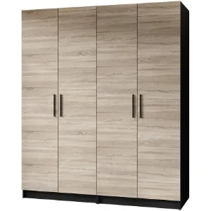 Obrazek Szafa X2 Gold 2d Czarny/Dąb Sonoma