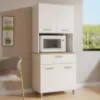 Obrazek Bufet Milano biały blat dąb artisan