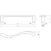 Obrazek Uchwyt meblowy A009-128-UN43 Chrom