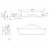 Obrazek Uchwyt meblowy UA04 128/148 czarny mat