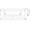 Obrazek Uchwyt meblowy A100/L-128/188 Nikiel Satyna
