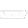 Obrazek Uchwyt meblowy A100/L-128/188 Satyna