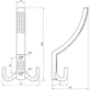 Obrazek Wieszak meblowy W001/WP11 Satyna
