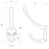 Obrazek Wieszak Meblowy W017 Chrom Mat